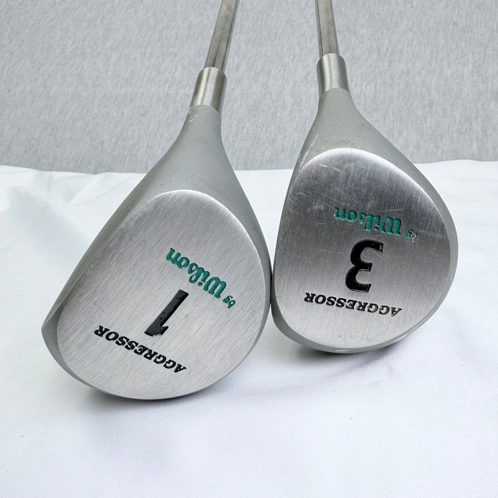 Wilson Aggressor Golf Club Set 1 Driver and 3 Wood Steel Shaft Right Handed